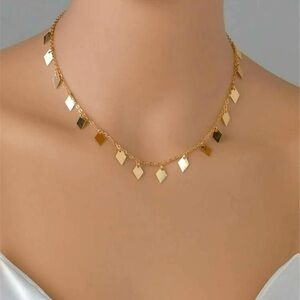 Rhombus Gold Necklace